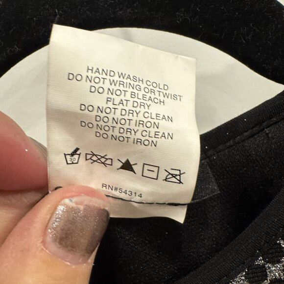 NWT B. Darlin Black and Silver Glitter Sleeveless dress Night Out NYE Party - Picture 5 of 5